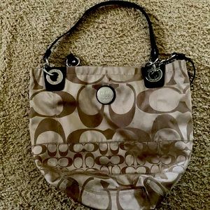 Used Tan Coach Tote